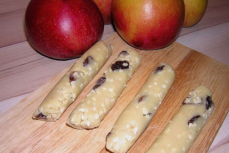 Marzipan Bratäpfel mit Vanillesoße