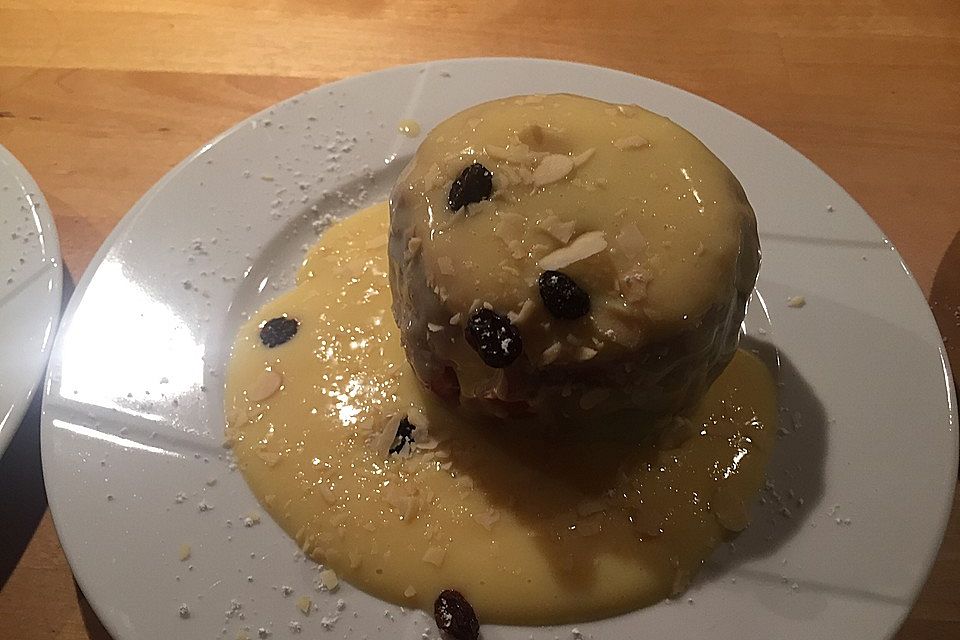 Marzipan Bratäpfel mit Vanillesoße