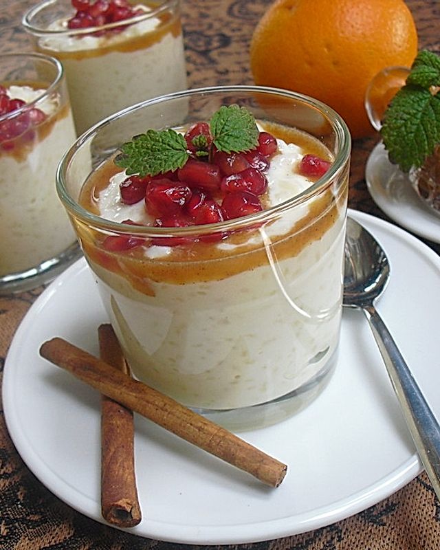 Granatapfel - Milchreis - Dessert