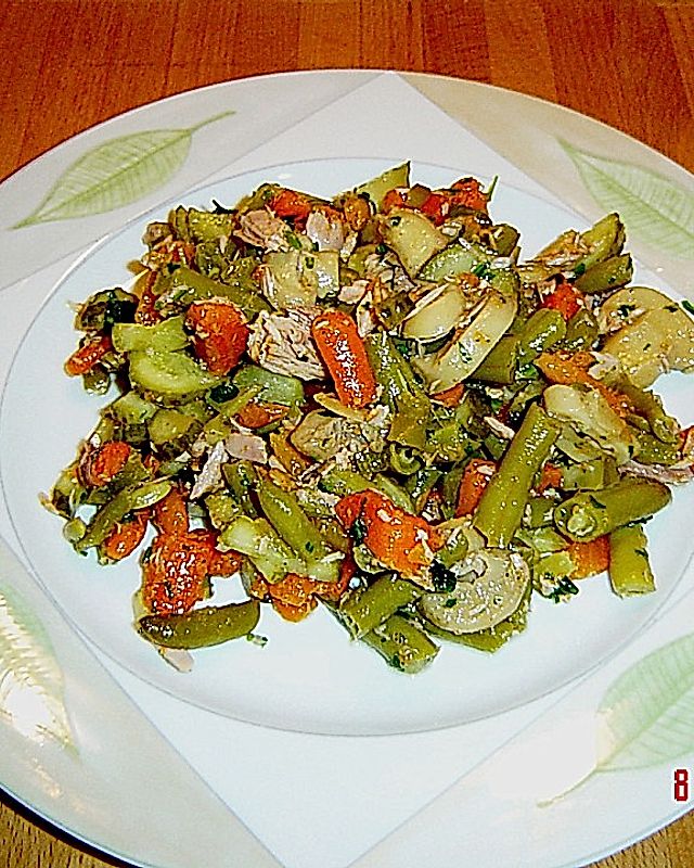 Grüne Bohnen - Thunfisch - Salat