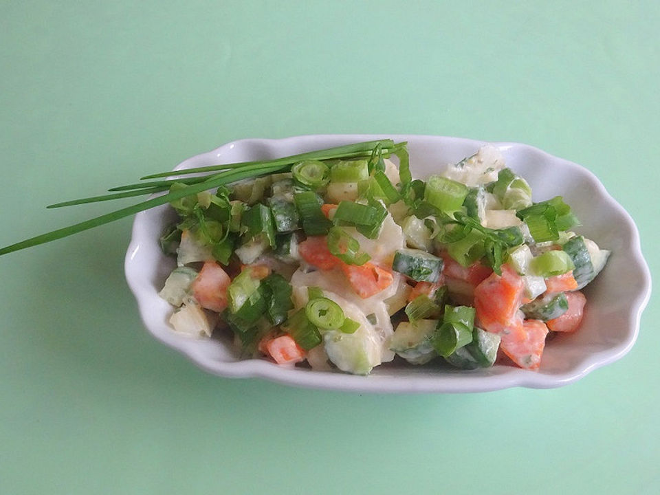 Kartoffelsalat mit Mayonnaise und Kapern von kziarkow| Chefkoch