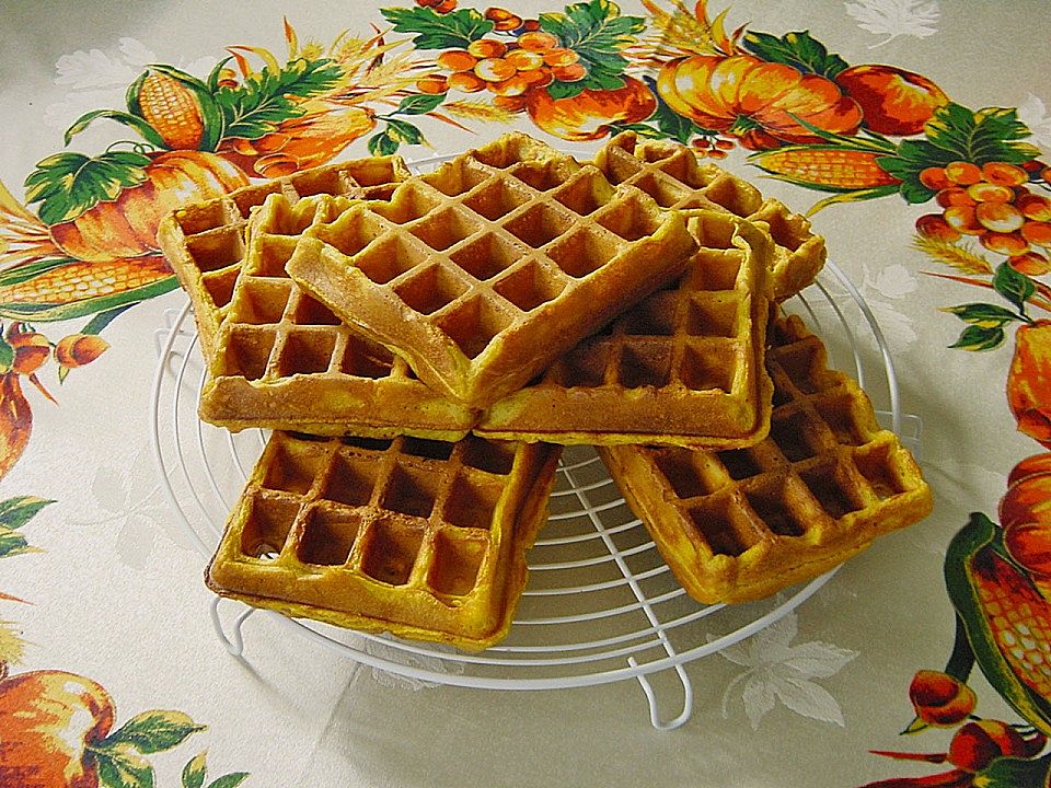 Waffeln mit Kürbispüree von Pumpkin-Pie| Chefkoch