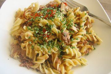 Gebratene Nudeln Mit Thunfisch Und Tomaten Von Muensterlaenderin Chefkoch