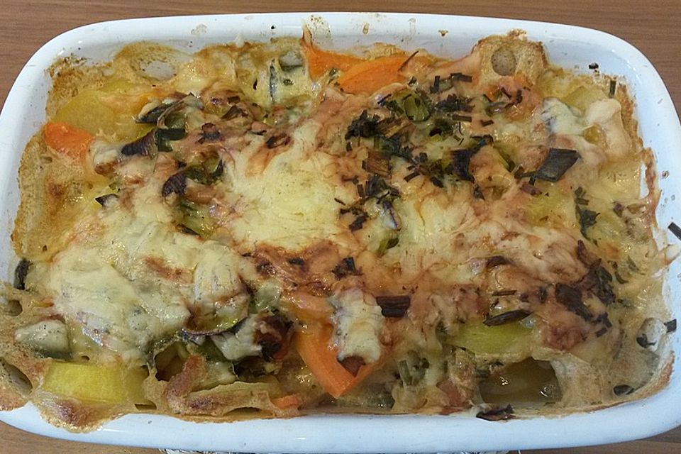 Kartoffel - Schwarzwurzel - Gratin