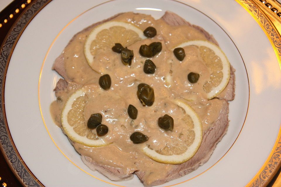 Vitello Tonnato nach Piemonteser Art