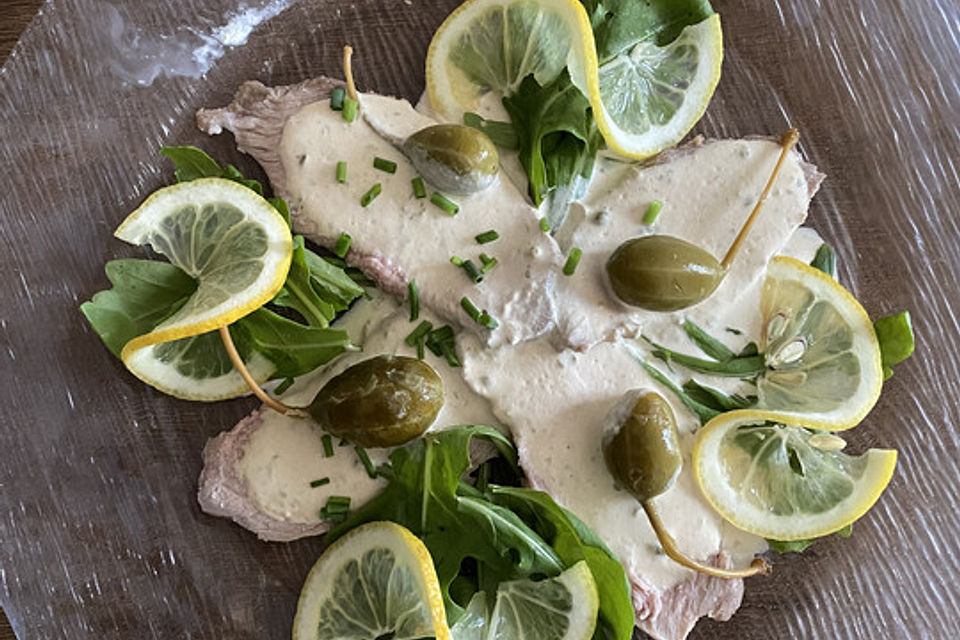 Vitello Tonnato nach Piemonteser Art