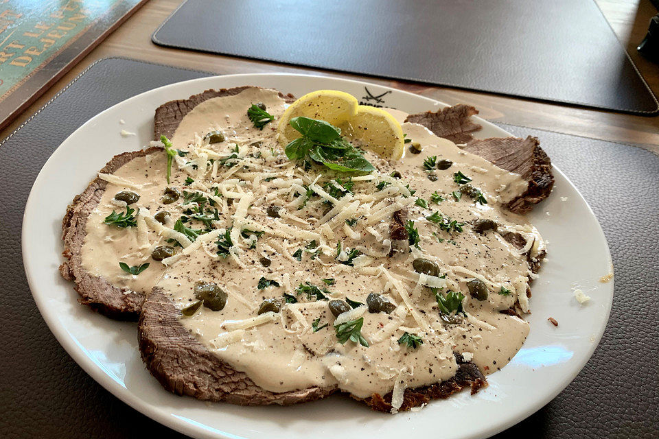 Vitello Tonnato nach Piemonteser Art