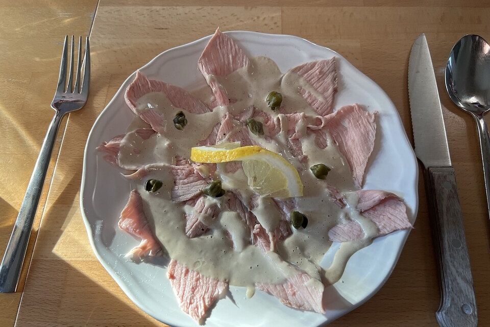 Vitello Tonnato nach Piemonteser Art