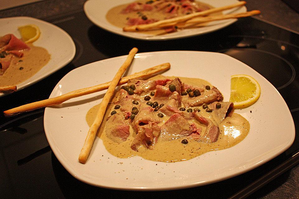 Vitello Tonnato nach Piemonteser Art