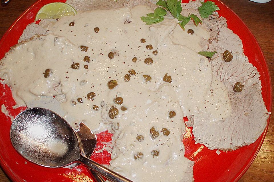 Vitello Tonnato nach Piemonteser Art