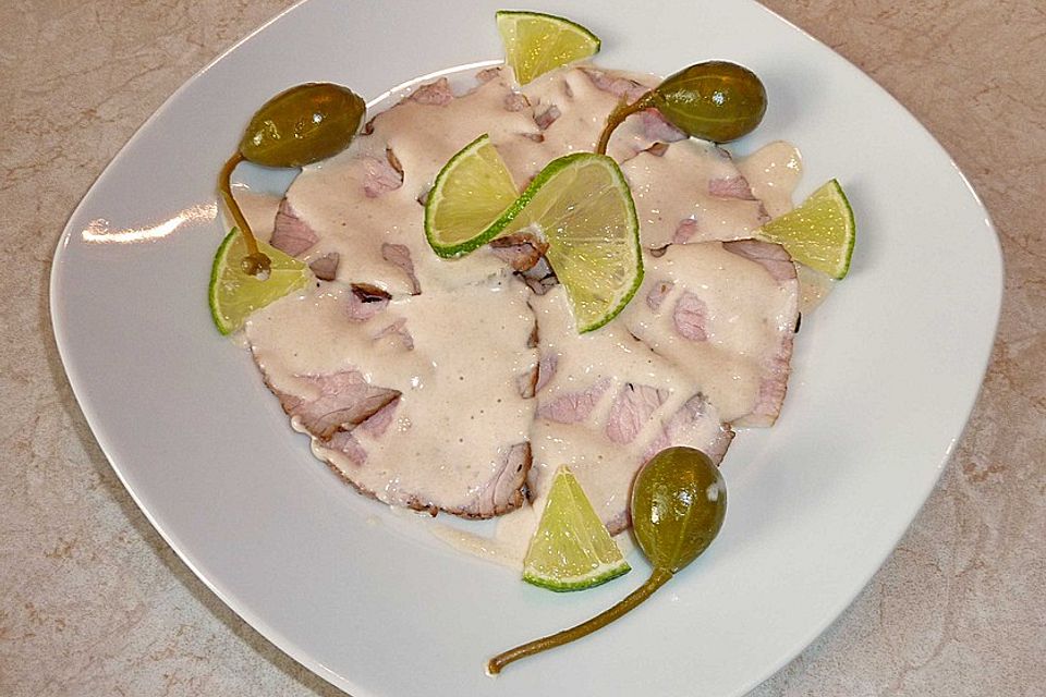 Vitello Tonnato nach Piemonteser Art