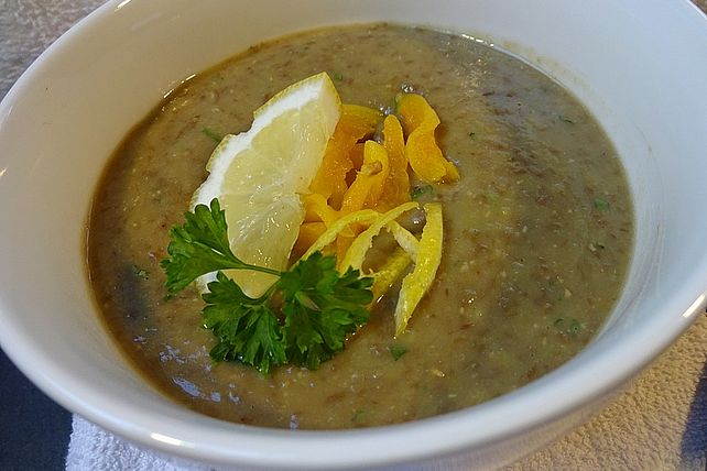 Rote Linsensuppe mit Aprikosen und Honig von Sofi| Chefkoch