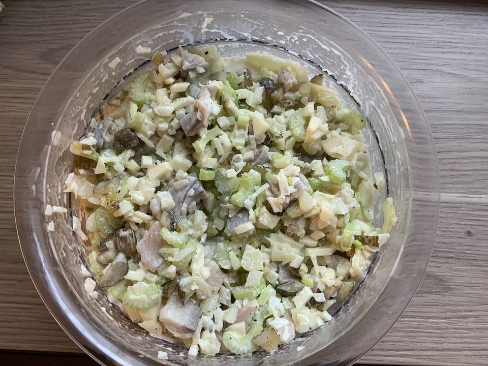 7 - Tassen - Salat mit Matjes von Goldjuwel| Chefkoch