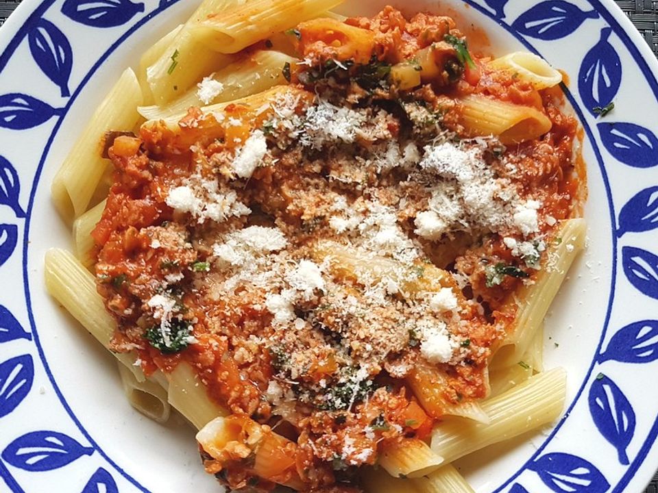 Nudeln mit Tofu Bolognese von nashi Chefkoch