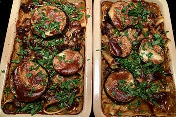 Auberginenauflauf Mit Tagliatelle Von Mickyjenny Chefkoch 