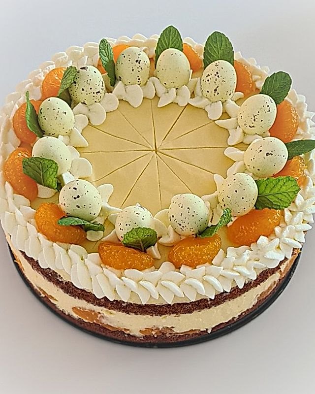 Karotten - Orangencreme - Torte