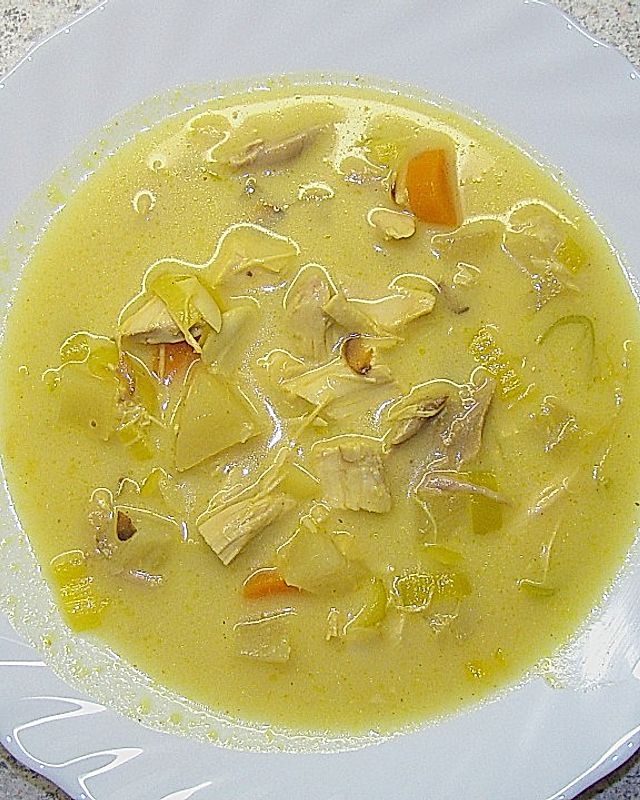 Curry - Hähnchen - Suppe
