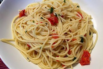 Spaghetti aglio, olio e peperoncino auf meine Art