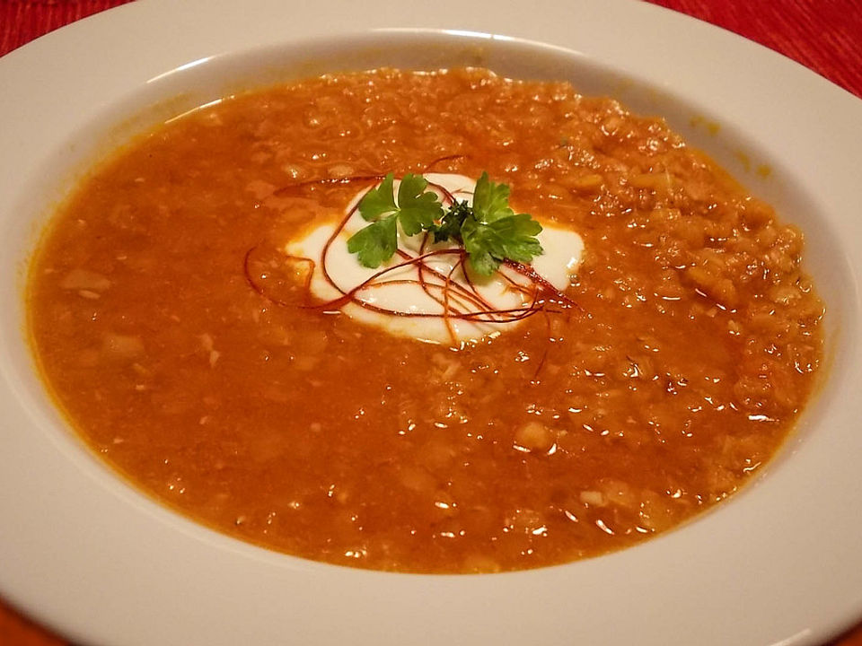 Rote Linsen - Suppe von Frunobulax53| Chefkoch