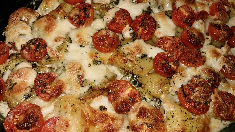 Kartoffelpfanne mit Mozzarella von Corbisez
