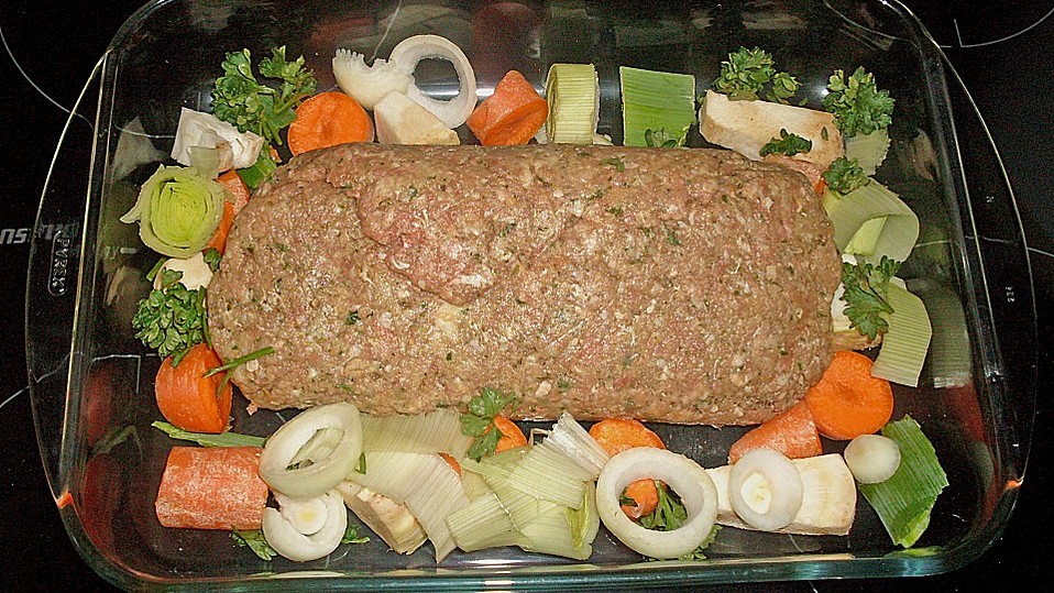 Hackbraten mit Käse, Paprika und Sauce von Mitch74 Hackbraten mit Käse, Paprika und Sauce von Mitch74