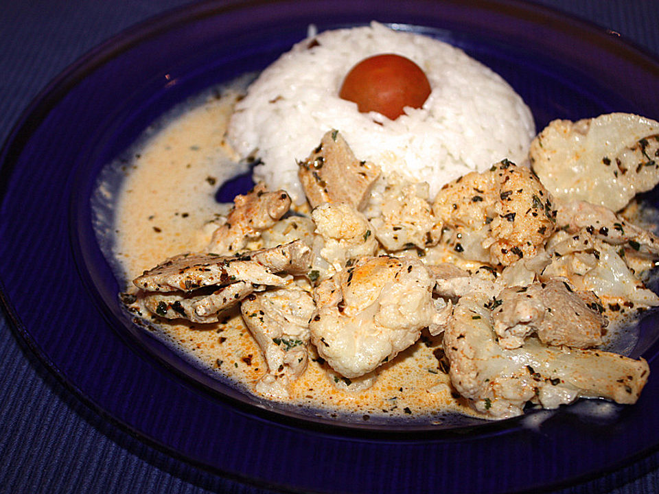 Hähnchen - Blumenkohl - Geschnetzeltes mit Reis von Cooky09| Chefkoch