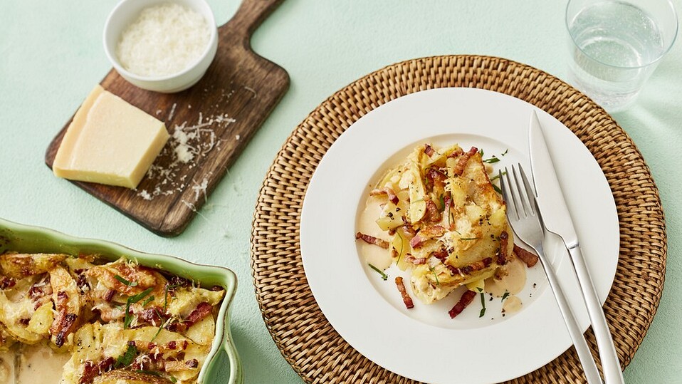 Kartoffelgratin-alla-Carbonara
