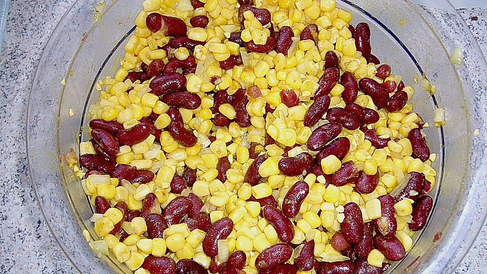 Bohnen - Mais - Salat-image