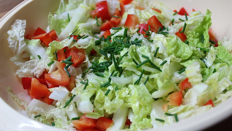 Leichter Chinakohlsalat Von Partykimmy Chefkoch 