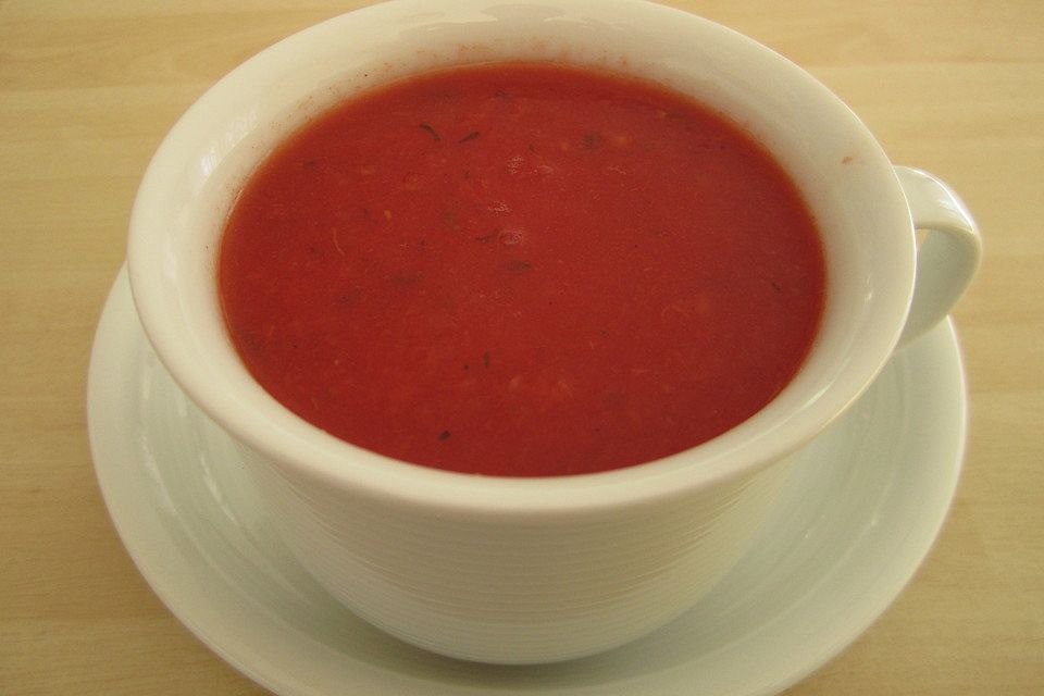 Tomatensuppe wie beim Chinesen