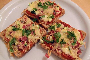 Pizza - Toast, kalorienarm