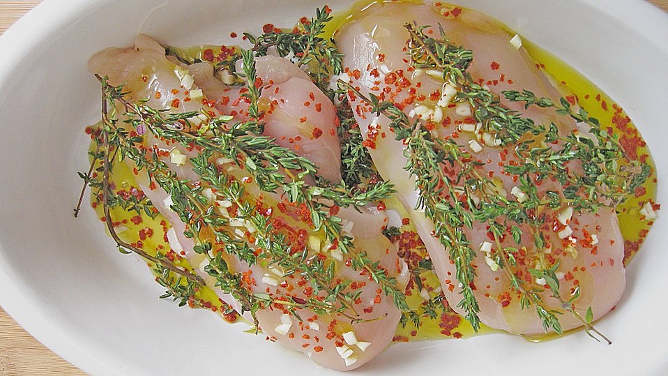 Hähnchenbrust in Thymian - Marinade von Hani Hähnchenbrust in Thymian - Marinade von Hani