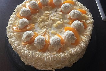 Pfirsich - Raffaello - Torte