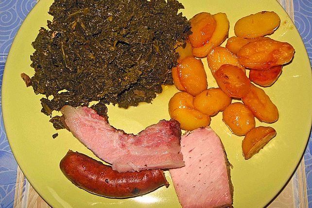Grünkohl mit süßen Bratkartoffeln von jill1229| Chefkoch