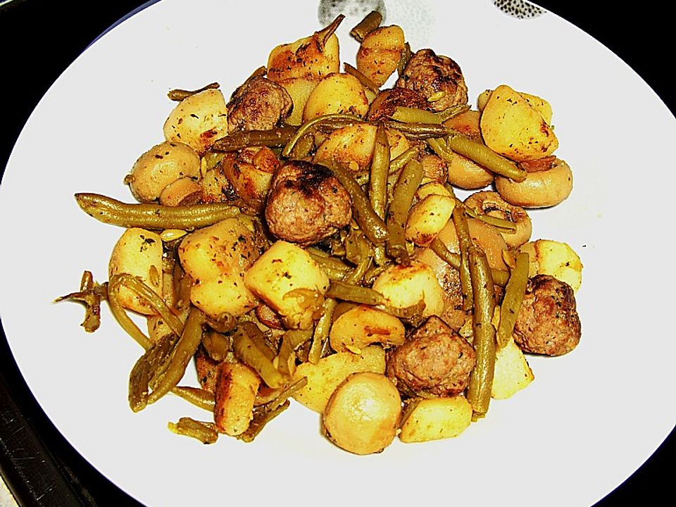 Kartoffel - Gemüse - Pfanne mit Tatar - Bällchen von aurora2000| Chefkoch