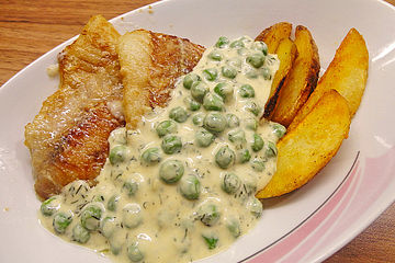 Gebratener Fisch In Senfsauce Mit Erbsen Von Beimjupiter Chefkoch 