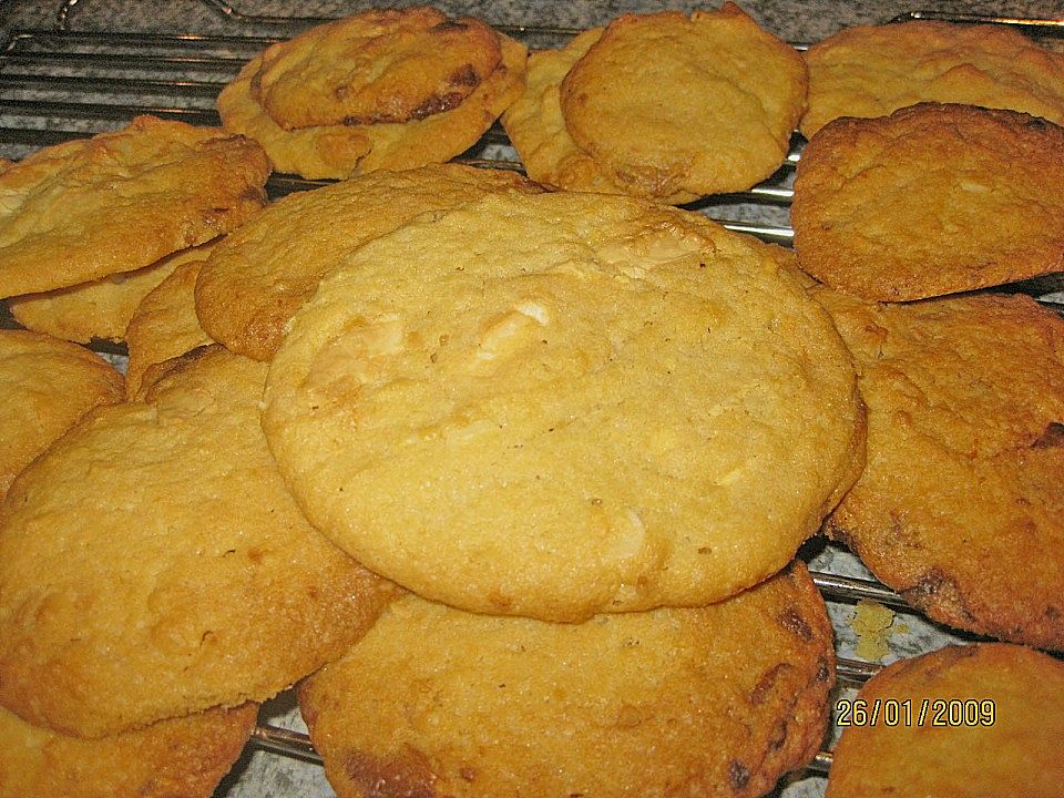 Cookies mit weißer Schokolade und Macadamianüssen | Chefkoch