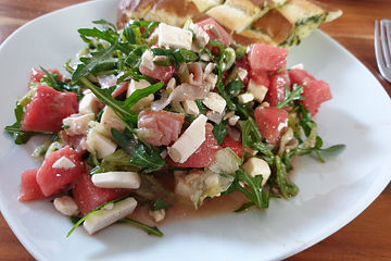 Melonen - Rucola - Salat mit Feta