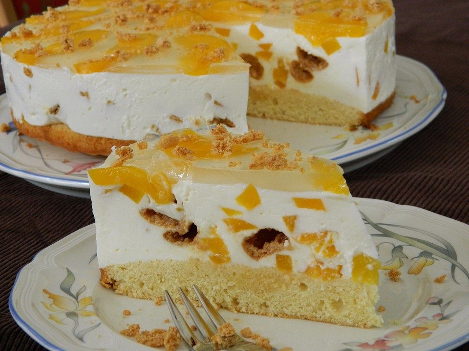 Quark - Pfirsich - Torte von fabienne| Chefkoch