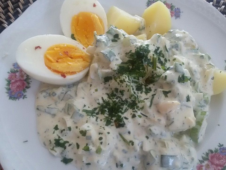 Frankfurter Grüne Soße mit Eiern und Kartoffeln von elvieh| Chefkoch