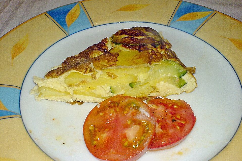 Tortilla mit Zucchini