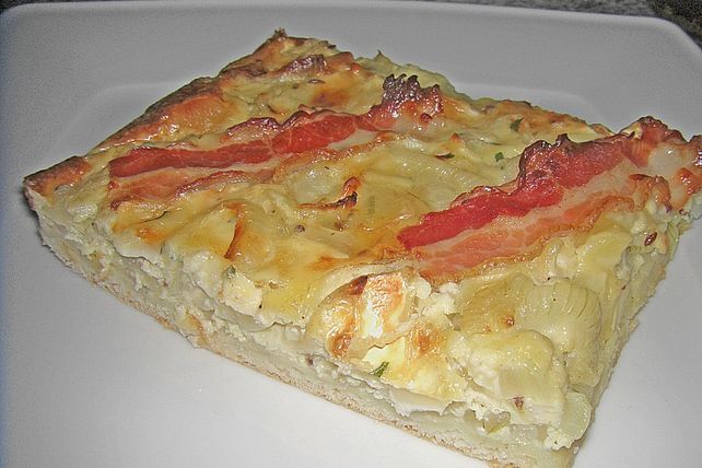 Zwiebelkuchen mit Camembert und Speck von Biotorte| Chefkoch