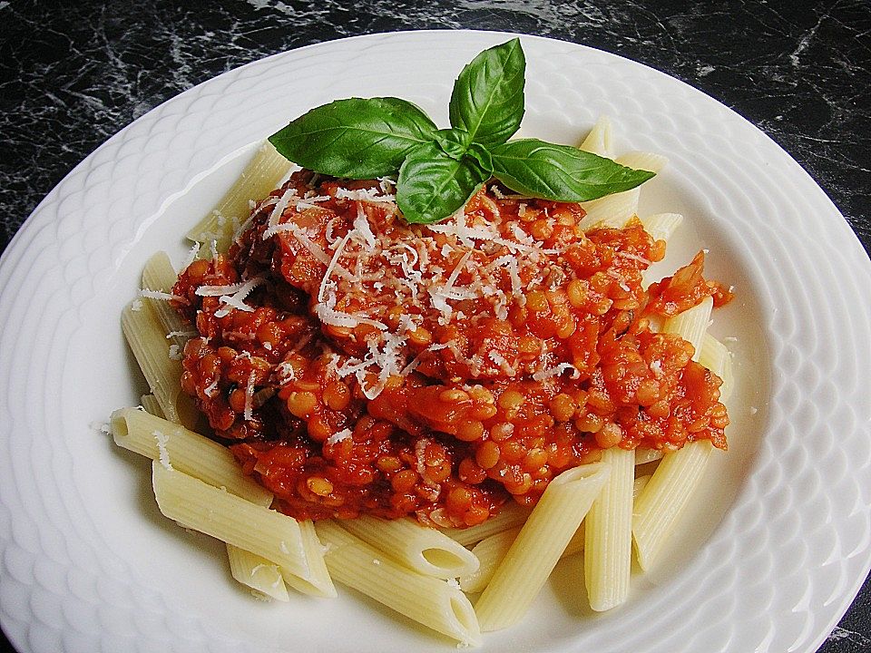 Feurige Linsenbolognese von Butterblümle | Chefkoch