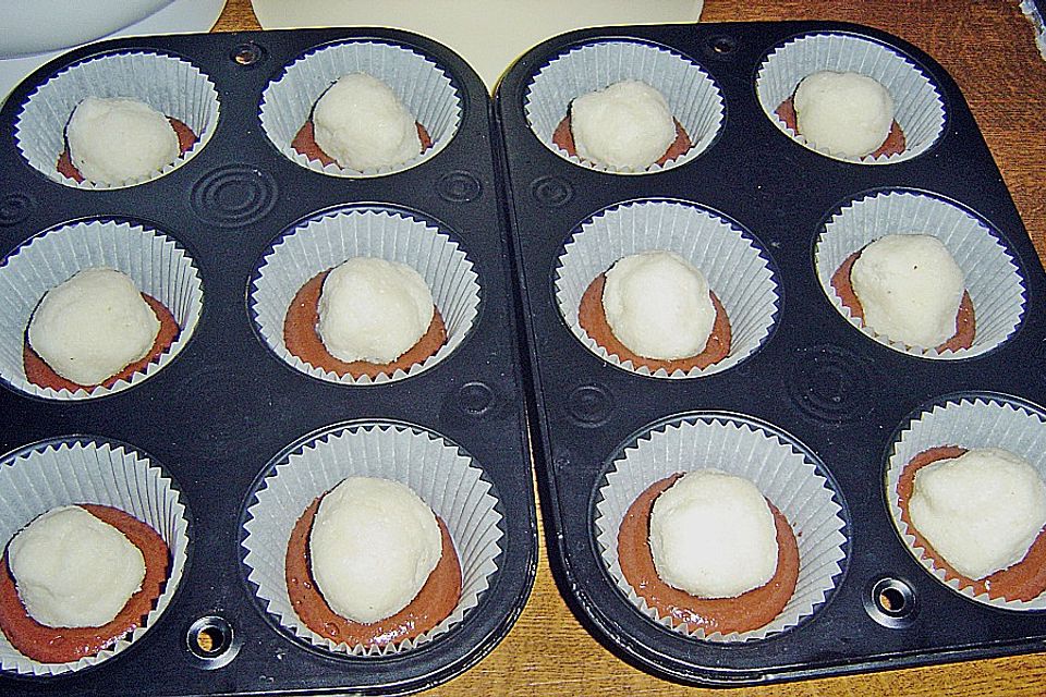 Schoko - Muffins mit Kokos - Herz