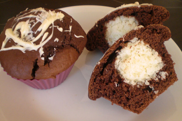 Schoko - Muffins mit Kokos - Herz von Carstenroesner | Chefkoch