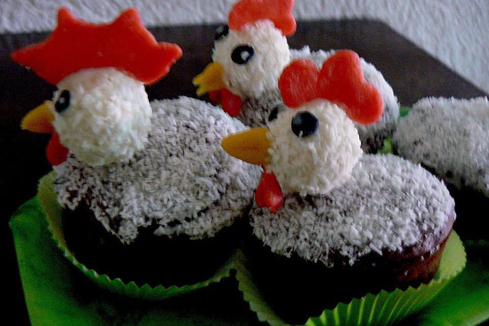 Schoko - Muffins mit Kokos - Herz