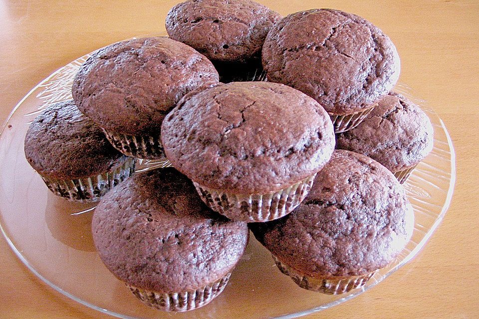 Schoko - Muffins mit Kokos - Herz