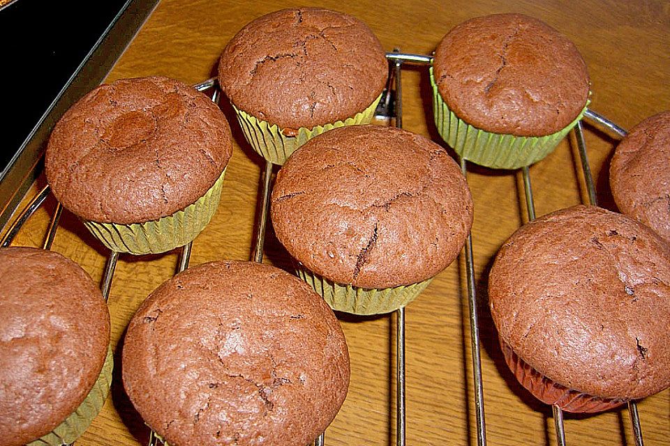 Schoko - Muffins mit Kokos - Herz