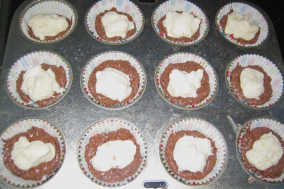 Schoko - Muffins mit Kokos - Herz