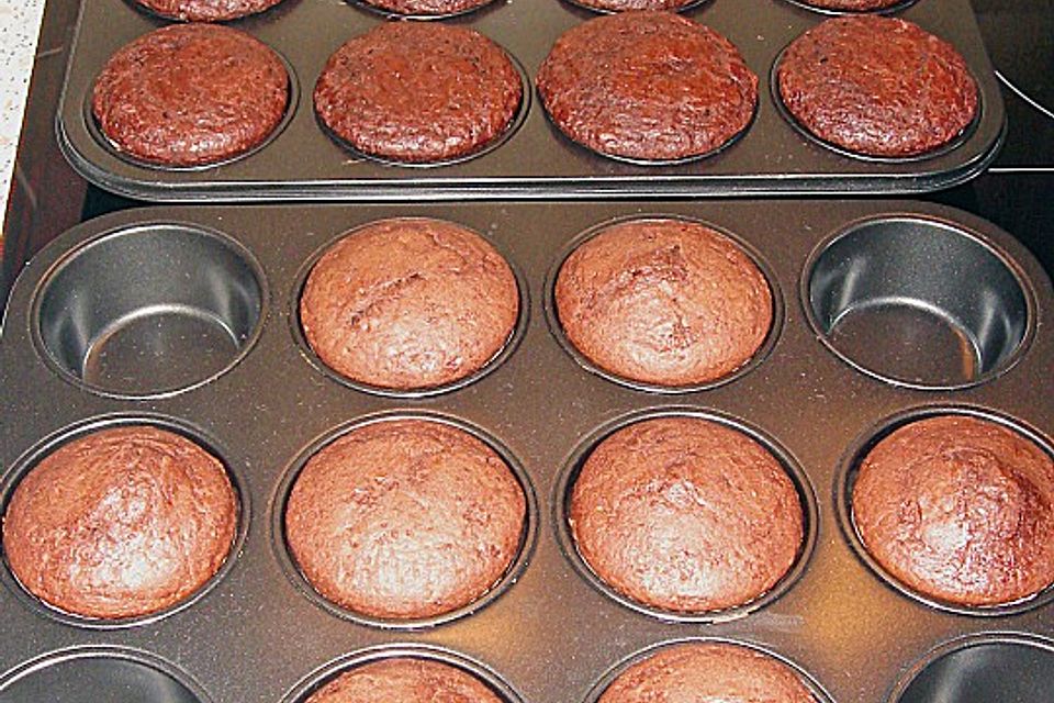 Schoko - Muffins mit Kokos - Herz